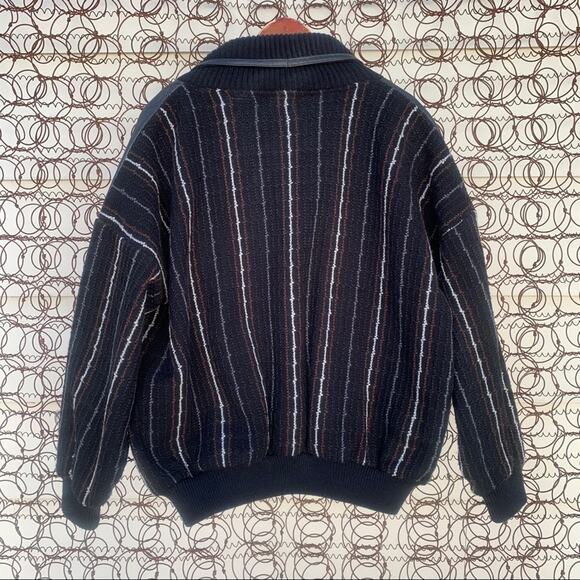 Vintage 90s London Fog Bomber tapestry grandpa jacket LARGE - Picture 4 of 4